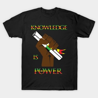 Knowledge Power Africa Motherland Black History Month T-Shirt